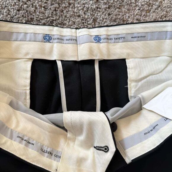 Giorgio Sanetti Men's Wool Dress Pants Size 40S Career Business Preppy - Picture 3 of 9